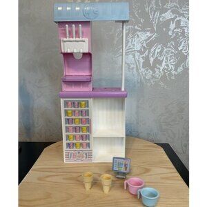 Barbie Ice Cream Shop Playset With Accessories & Miniature Ice Cream Cones And C